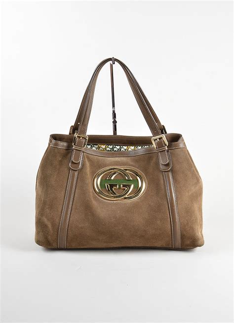 gucci suede britt tote|gucci leather tote bag.